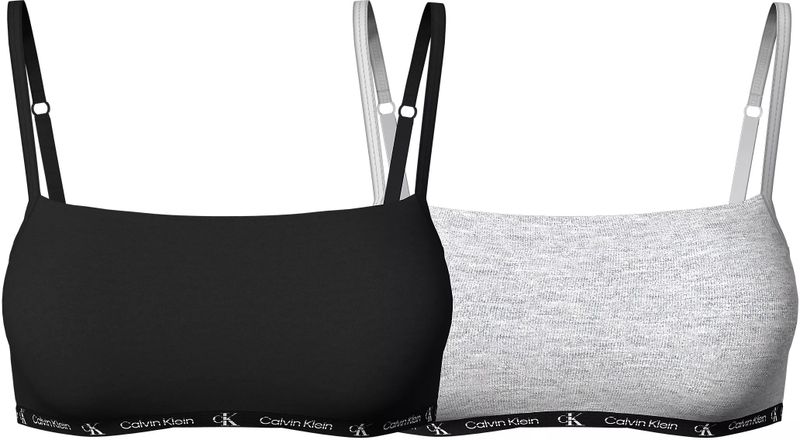 Calvin Klein - Bralette - Zwart - Katoen-Elastaanmix - Zachte Cups