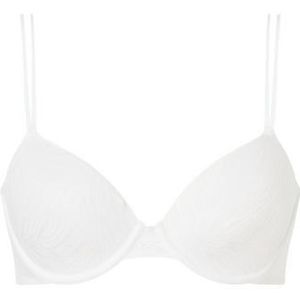 Calvin Klein - SHEER MARQUISETTE - T-shirt Demi Bh - Zacht Aardetint - Voorgevormde Cups