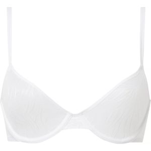 Calvin Klein Dames ongevoerde Demi-Cup BH met beugel, Wit, 85D