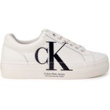 Leren plateausneakers