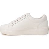 Leren plateausneakers