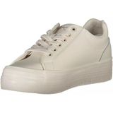 Leren plateausneakers