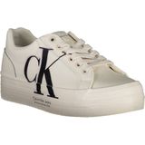 Leren plateausneakers