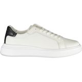Calvin Klein Low Top Lace Up Lage sneakers Leren Sneaker Heren Wit