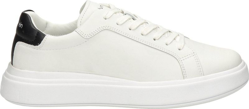 Calvin Klein Low Top Lace Up Lage sneakers Leren Sneaker Heren Wit