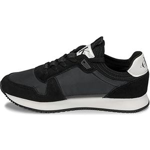 Calvin Klein Jeans Dames Runner Sok Laceup Ny-LTH Wn Yw0yw00840 Sneaker, Zwart Zwart Wit, 40 EU