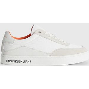 Calvin Klein Jeans Klassieke Cupsole SU SOFTNY Sneaker, romig wit/wit/wit/vuurwerk, 10 UK, Romig wit wit vuurwerk, 42.5 EU