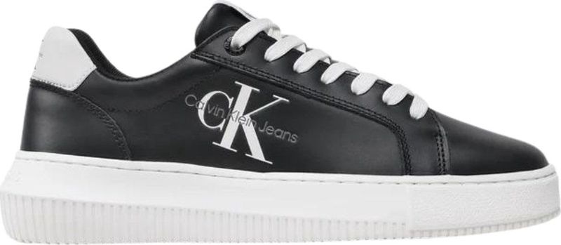 Calvin Klein - Sneakers - Wit - Leren Bovenkant - Gerecycled Mesh Voering