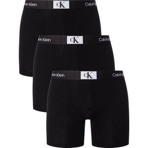Calvin Klein - Boxer Briefs - Zwart - 3-pack - Heren Boxers Extra Lang