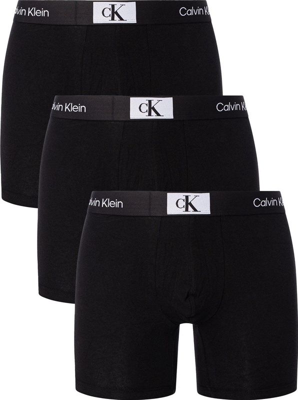 Calvin Klein - Boxer Briefs - Zwart - 3-pack - Heren Boxers Extra Lang