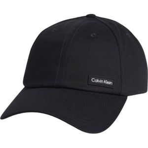 Calvin Klein, Accessoires, unisex, Zwart, ONE Size, Zwarte Essential Patch BB Cap