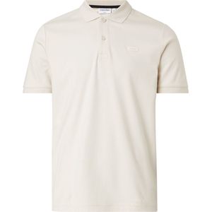 Calvin Klein Smooth Cotton Slim Polo - heren poloshirt - beige