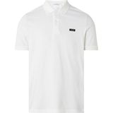 Calvin Klein - Slim Piqué Poloshirt - Blauw - Biologisch Katoen