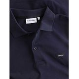 Calvin Klein - Stretch Pique Slim Polo - Donkerblauw - 96% Biologisch Katoen, 4% Elastaan