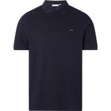 Calvin Klein - Stretch Pique Slim Polo - Donkerblauw - 96% Biologisch Katoen, 4% Elastaan