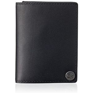 Calvin Klein Mannen Clean PQ Bestek CARDHOLDER portefeuilles, Ck zwart, één maat, zwart., One size, zwart en zilver., zwart en zilver.