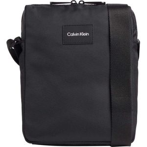 Calvin Klein, Tassen, Heren, Zwart, ONE Size, Must Reporter Zwarte Textiel Tas