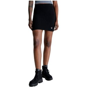 Calvin Klein - Seersucker Stretch - Mini-rok - Bodycon Pasvorm - Elastische Taille