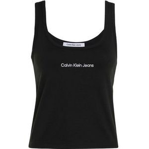 Calvin Klein Jeans Institutionele bretels top andere gebreide tops dames, Ck Black