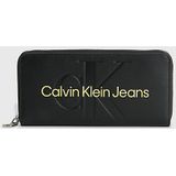 Calvin Klein Jeans, ZIP Around K60K607634 Zwart, Dames, Maat:ONE Size