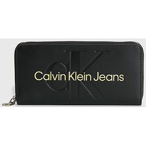 Calvin Klein Jeans, ZIP Around K60K607634 Zwart, Dames, Maat:ONE Size