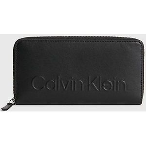 Calvin Klein damesportemonnee met reliÃ«flogo en ritssluiting