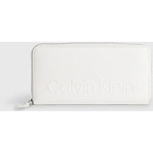 Calvin Klein damesportemonnee met reliÃ«flogo en ritssluiting