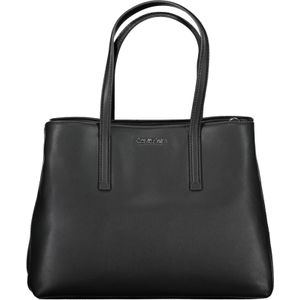 Calvin Klein, Tassen, Dames, Zwart, ONE Size, Polyester, Stijlvolle zwarte tote tas voor vrouwen