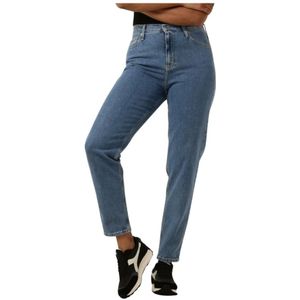 Calvin Klein Jeans Mom Fit Spijkerbroek Blauw 24 Vrouw