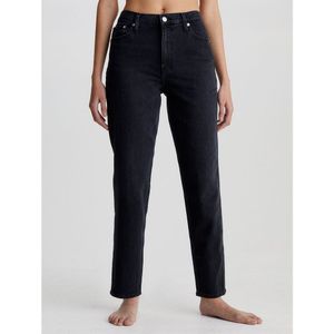 Calvin Klein - Mom Fit Jeans - Denim Zwart - 5-Pocket-Stijl