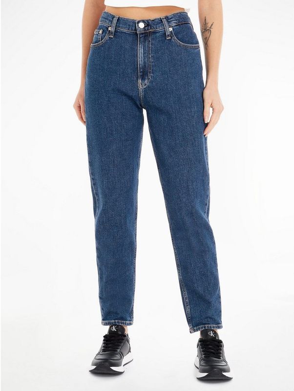 Calvin Klein Jeans Mom Fit Spijkerbroek Blauw 24 Vrouw