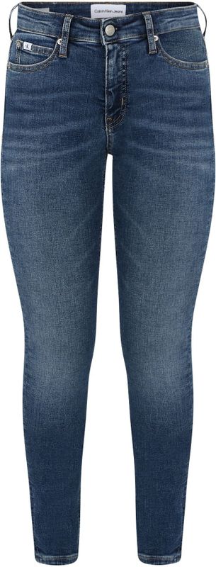 Calvin Klein - Mid Rise Skinny - Jeans - Donkerblauw - Stretch Denim Katoen