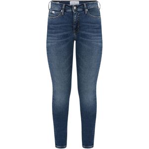 Calvin Klein - Mid Rise Skinny - Jeans - Donkerblauw - Stretch Denim Katoen