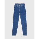 Calvin Klein - High Rise Skinny Jeans - Donkerblauw - Stretch Denimkatoen
