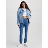 Calvin Klein - High Rise Skinny Jeans - Donkerblauw - Stretch Denimkatoen