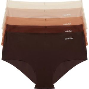 Calvin Klein - 5-pack invisible hipster - Naadloze Dames Shorts - Microvezel - Multipack