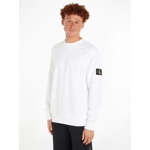 Calvin Klein - Wit Patched Sweatshirt - Katoen