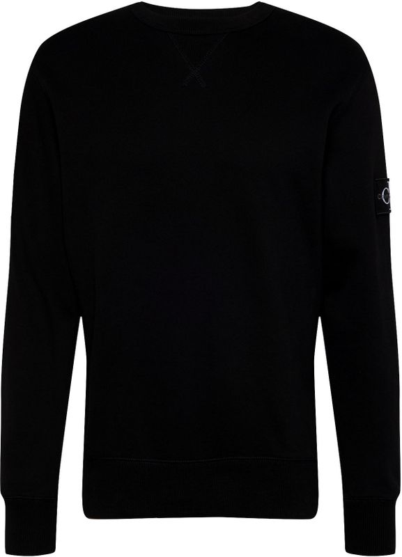 Calvin Klein - Sweatshirt - Zwart - Effen - Lange Mouw