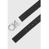 Calvin Klein CK Metal Bombe Riem Leer ck black 95 cm