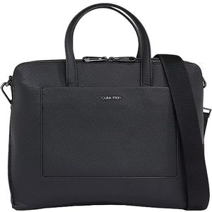 Calvin Klein Diagonale laptoptas voor heren K50K510552 Computer, zwart (Ck Black), OS, Zwart (Ck Zwart), Eén maat