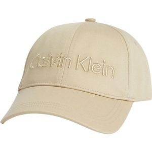 Calvin Klein Dames CK moet minimaal logo pet, pastel zand, OS, Pastelzand, one size