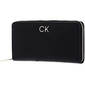 Calvin Klein Dames Re-Lock Z/a Portemonnee Lg PBl, zwart., Eén maat