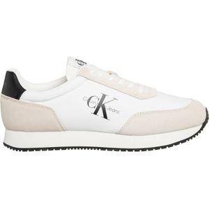 Calvin Klein Witte Sneakers Met Contrastdetails