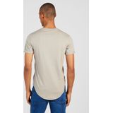 Calvin Klein - Shirt - Ivoor/Zwart - Kwartmouw - Normale Pasvorm