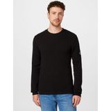 T-shirt - Effen - Katoen - Lange Mouw - Slanke Pasvorm