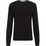 T-shirt - Effen - Katoen - Lange Mouw - Slanke Pasvorm