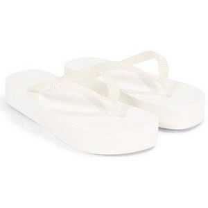 Calvin Klein Teenslippers BEACH SANDAL FLATFORM LOGO voor uitstapjes naar het strand