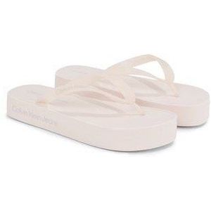 Calvin Klein Teenslippers BEACH SANDAL FLATFORM LOGO voor uitstapjes naar het strand