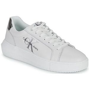 Sneakers in leer CALVIN KLEIN JEANS. Leer materiaal. Maten 40. Wit kleur