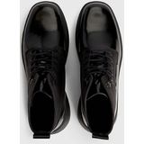 Calvin Klein - Knielaarzen - Zwart - Leer - Gerecycled Nylon